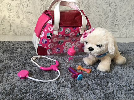 Интерактивный щенок Barbie с сумкой