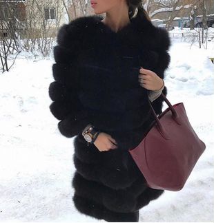 Шуба из песца