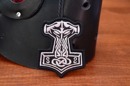 Молот Тора / Мьёльнир - Лик. Патч вышитый