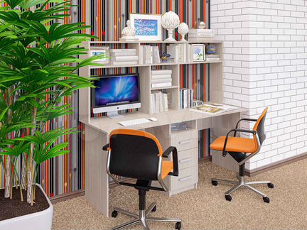 Стол компьютерный для двоих Ск-58