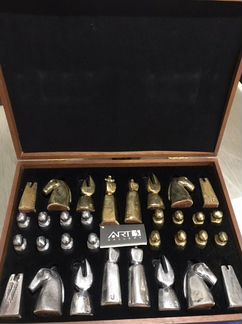 Эксклюзивные шахматы ручная работа латунь