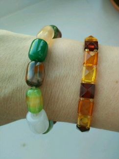 Браслеты разнофактурные