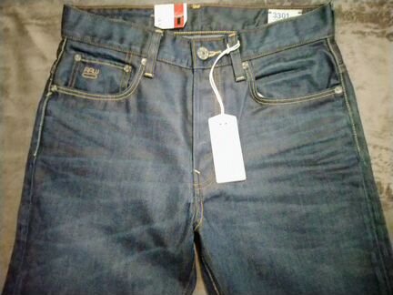 Джинсы GS-RAW 3301, W30/L34. Новые