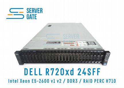 Сервер dell R720xd 24SFF 2 x E5-2690v2 256 GB