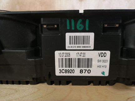 Панель приборов vw Passat CC 2008-2011 (щиток приб