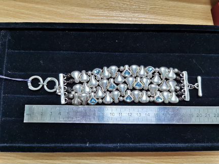 Браслет Ciklon с кристаллами Swarovski, серьги дли
