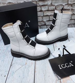 Кожаные Ботинки натуральный мех (36-40)