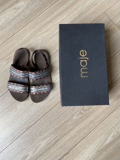 Maje Сандалии плетеные коричневые 37