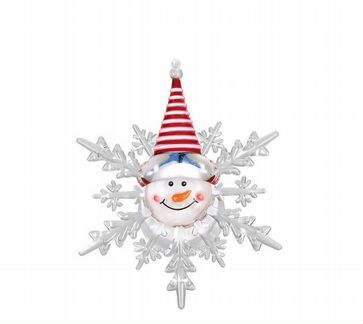 Фигурка новогодняя на батарейках и на присоске