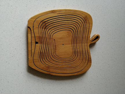 Складная корзина/корзина из бамбука в виде яблока