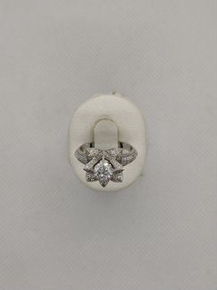 Золотое кольцо с бриллиантами 1,252 ct