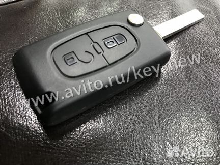 Ключ зажигания Citroen C4 две кнопки ASK