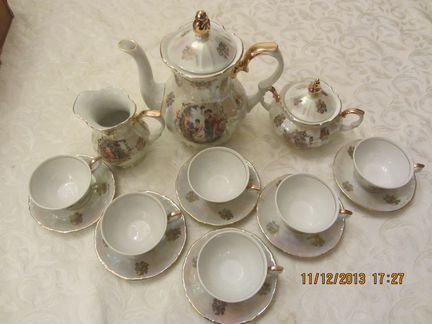 Кофейный сервиз Мадонна 6 персон. гдр. Новый