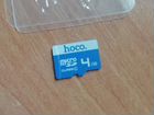 Карта памяти MicroSD hoco 4гб