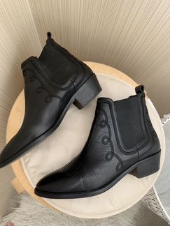 Казаки ботильоны натуральная кожа в идеале