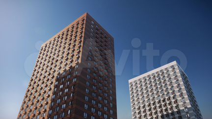 2-к квартира, 59.1 м², 3/22 эт.