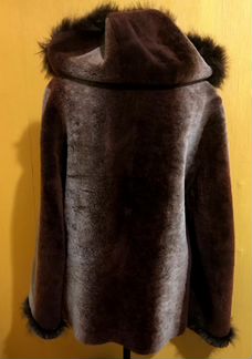 Натуральная меховая куртка-выворотка