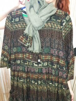 Платье бохо р48-52