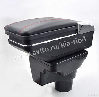 Подлокотник Standart (red) Киа Рио 4 (X-Line)