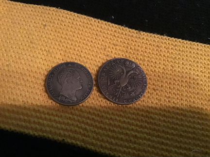 Монета 1 рубль Петр и Александр копия