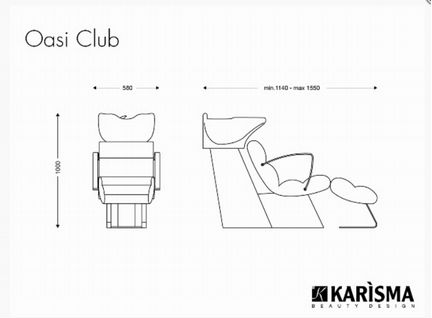 Парикмахерская мойка Karisma (Италия) 2шт