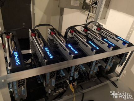 Ферма для майнингф (GPU ферма) Radeon RX 580 6-8
