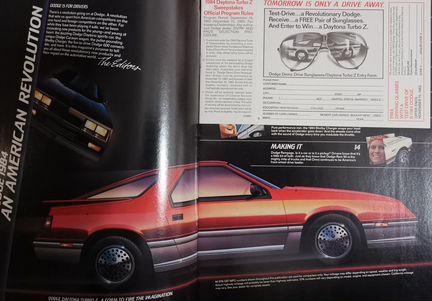 Dodge 1984 буклет