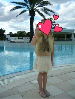 Жилет из натурального меха лисицы