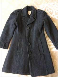 Тёплое шерстяное пальто 128-134