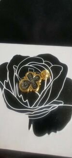 Крест с позолотой, ювелирное изделие 