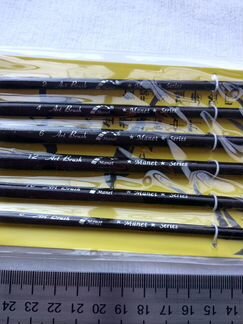 Кисть, набор овал+плоская, 2-12, колонок, 6 шт