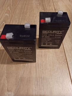 Новый аккумулятор 6V 4,5Ah