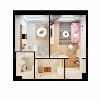 1-к квартира, 38.8 м², 1/17 эт.