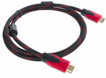 Кабель hdmi 1,5 метра, в оплетке (папа-папа)