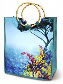 Сумка пляжная Ривьера Ив роше ручки бамбук