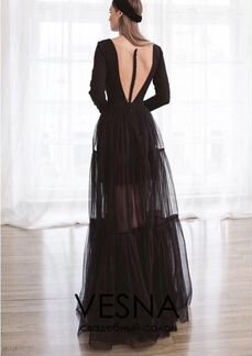 Платье вечернее / для выпускного (два/ двойное )