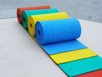 Резиновый рулон, рулонный пол