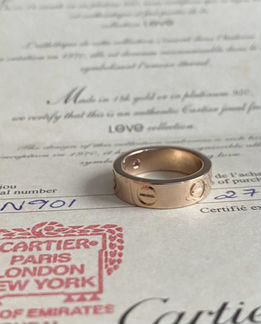 Золотое кольцо Cartier 8.1 гр