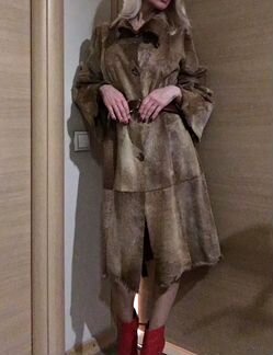 Пальто из меха козлика