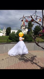Шикарное свадебное платье
