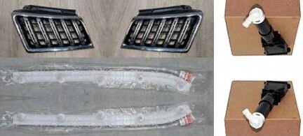 Комплектующие бампера Мицубиши Паджеро Спорт 2