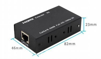 Активный hdmi удлинитель по витой паре 5e/6 568B F