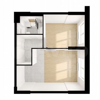 1-к апартаменты, 45 м², 24/28 эт.