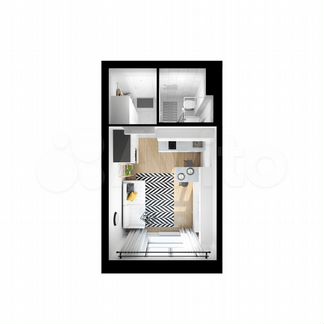 Квартира-студия, 19.6 м², 20/33 эт.