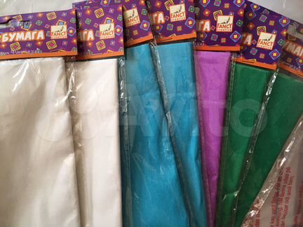Новая Крепированная цветная бумага гофре