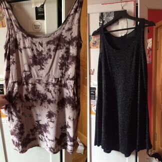 Черное блестящее платье