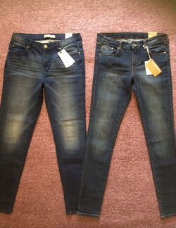 Mango, H&M, синие новые джинсы 46 размер