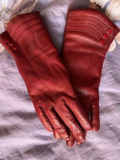 Кожаные перчатки 6,5