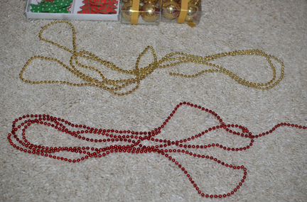Бусы для елки, украшения на елку