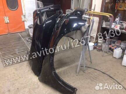 Крыло левое правое бмв е70 х5 черные в цвет 475